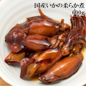 [どれでも5品で送料無料] 国内加工 やりいか柔らか煮 600g やりいかをまるごと柔らか煮に仕上げ、甘辛い味付けにしております 大根や里芋