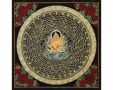西藏贊巴拉曼陀羅唐卡——財富與福運的神聖象徵