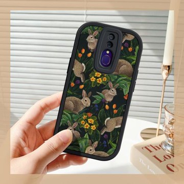 草叢兔子適用oppoa9手機殼防摔a11x復古爆款a8情侶a7x外殼a11s鏡頭全包OPPO硅膠a9x女新款a5高級a5s保護軟套