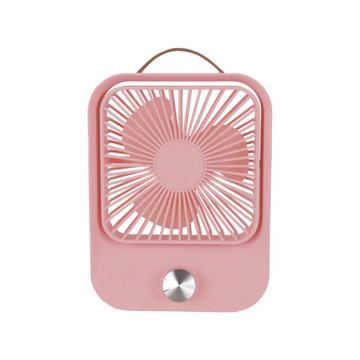 Kinyo 復古無段式桌扇  UF-6745  粉色