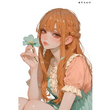 【8 月新作】07-139-0300 人物貼紙 簡約夏日女孩