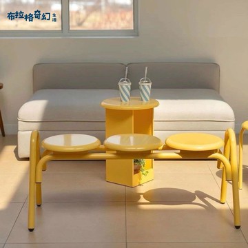 免運 公園長椅 戶外休閒長椅 ins風戶外桌椅庭院露臺奶茶咖啡店長凳公園椅商業街長凳奶油風 可開發票 新店全館五折 工廠現貨直銷 新品特價 b8312