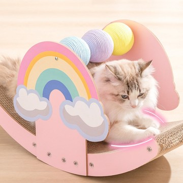 彩虹貓抓板耐磨耐抓貓爪板