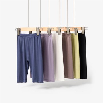 60支蘭JING莫代爾兒童彈力七分褲 男女童修身打底褲中大童夏款童