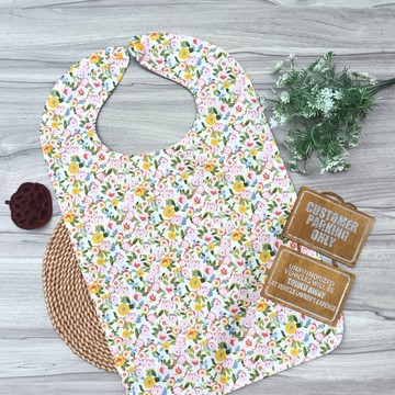 【成人/老人防水圍兜】小碎花