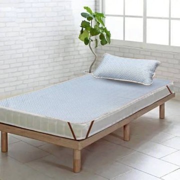 LAMINA冬夏兩用四季乳膠墊雙人附枕套-純色