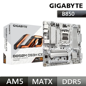 技嘉 GIGABYTE  B850M DS3H ICE AMD 主機板