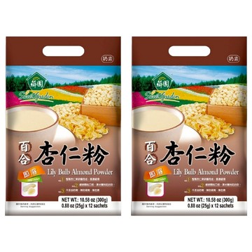 薌園 百合杏仁粉 精選百合、杏仁研製而成 口感香醇濃郁  300g  2袋