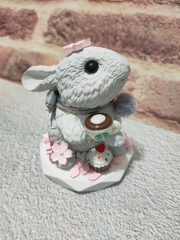 左臉兔-立體擴香石