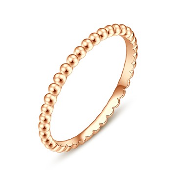 925純銀戒指．防小人尾戒｜可愛圓珠．客製刻字