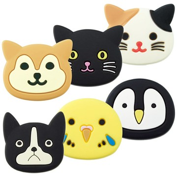 【日本LIHIT LAB.】PuniLabo  可愛動物矽膠磁鐵2入組（六款造型貨）