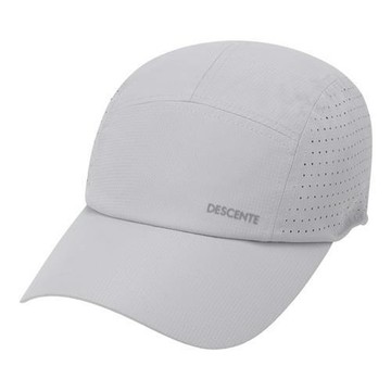Descente 迪桑特 帽子 棒球帽 老帽 排汗 透氣孔洞 灰【運動世界】SQ323RCP71-GRY0
