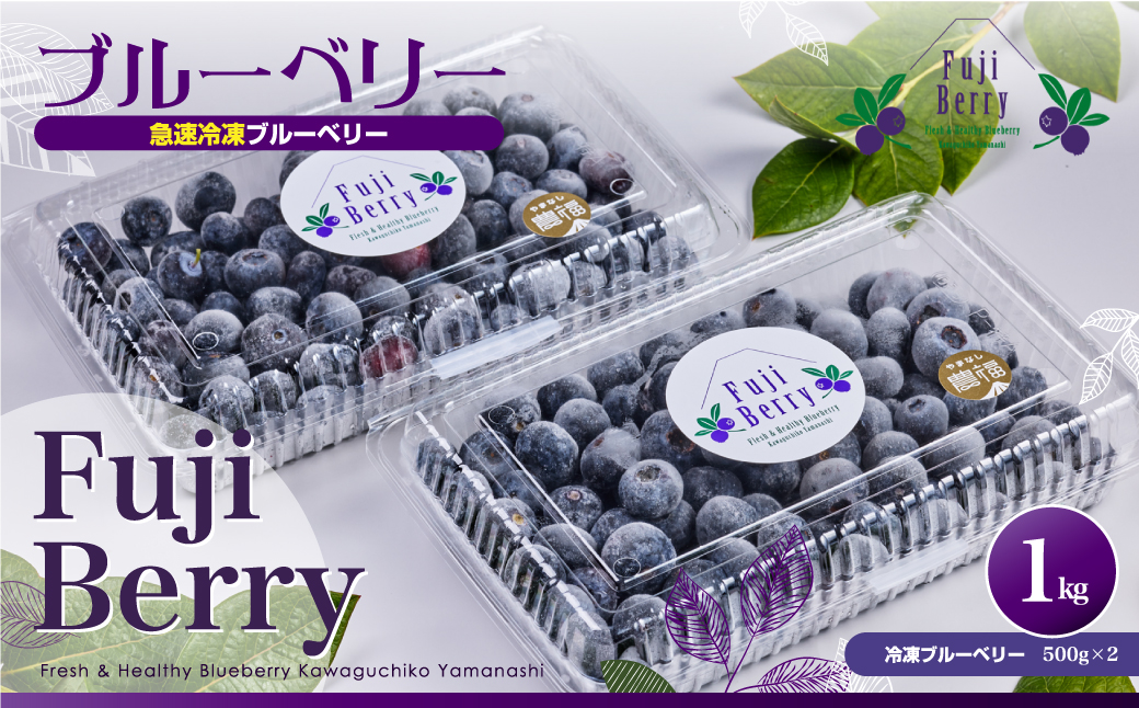 Fuji Berry 急速冷凍ブルーベリー1kg FAZ108