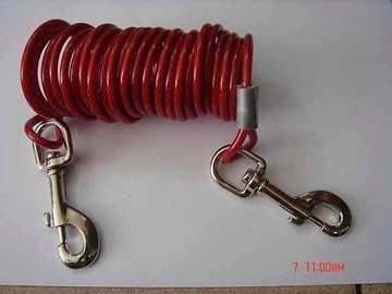 TIG啟思工業方便狗狗顧家和運動的狗鍊,鋼索製造,附鉤頭固定狗狗活動