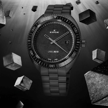 EDOX 伊度錶 X LABEL NOIR Hydro-Sub 限量聯名 天文台認證300米潛水機械錶 E80128.37NLNM.NLN