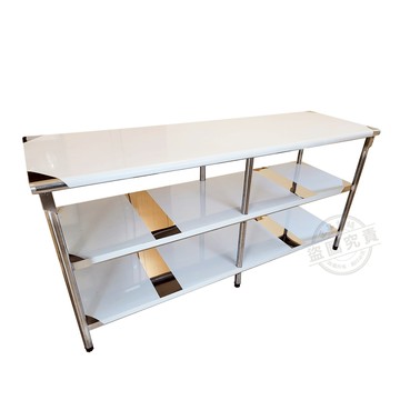 【Abis】升級版60x180CM三層圓角304不鏽鋼桌(2尺X6尺)