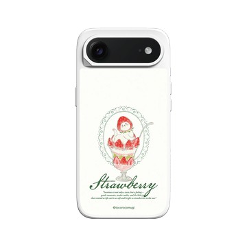 iPhone Air SolidX 白 - TOCOROCOMUGI - 草莓聖代貓