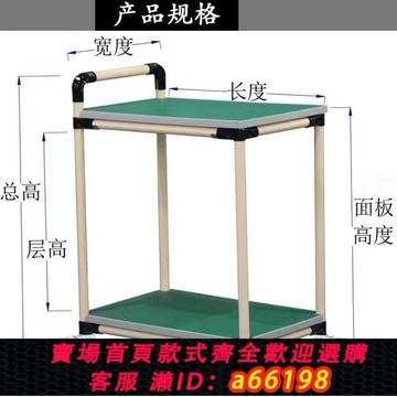 【台灣公司 可開發票】防靜電周剎車轉物料車間工具車推車移動分揀帶輪精益手推車工作臺