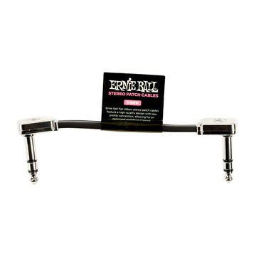 Ernie Ball Flat Ribbon Stereo Patch Cable 3inch 立體聲短導線