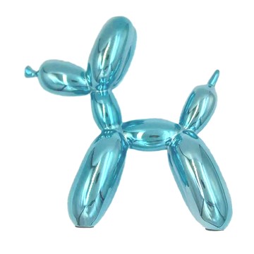 GREEN TREE PRODUCTS INC. 氣球狗造型擺飾 17 cm x 7 cm x 高17 cm  中  天藍色