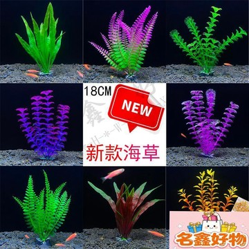 🌸名鑫好物🌸魚缸造景塑料 新款無拼接 仿真水草 水族用品水族箱裝飾海草 擺件
