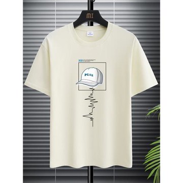 NASA夏季短袖T恤男青少年寬松潮牌純棉上衣服打底衫男裝半袖體恤