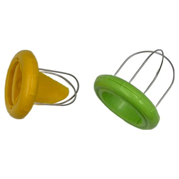 SHIMOMURA 下村 奇異果切割器 雙頭組 切割奇異果專用 18-8不鏽鋼 ABS樹脂  71 x 71 x 67mm  黃色 + 綠色 + 銀色  1個
