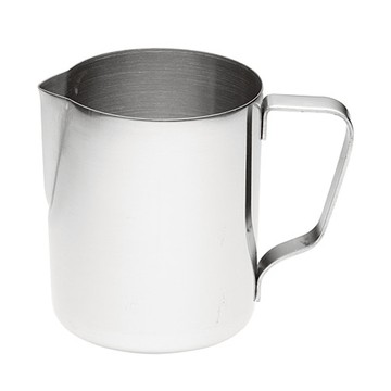 LifeShopping 不鏽鋼拉花杯 有刻度 銀色 350ml 304不鏽鋼  1個