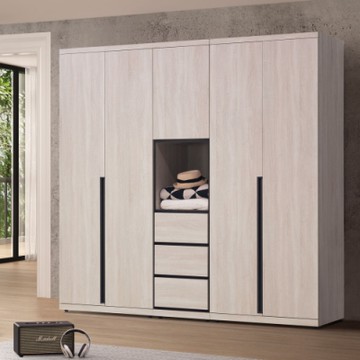 Homelike 喜家居7x7尺衣櫃(1962)-205 x 57 x 202 公分