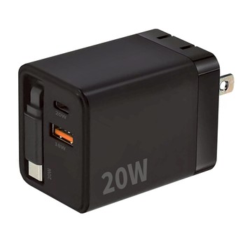 UTA 摺疊電源供應器 PD-12  黑色  1個