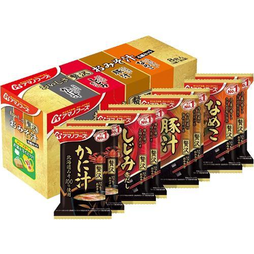 アマノフーズ おいしさ贅沢おみそ汁 4種セット 8食入×3セット  アマノフーズ