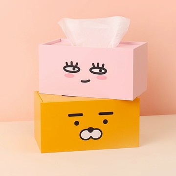 【Norns】Kakao Friends面紙盒- Norns 正版授權 Ryan萊恩 Apeach桃子 下降式沉蓋面紙盒 衛生紙盒