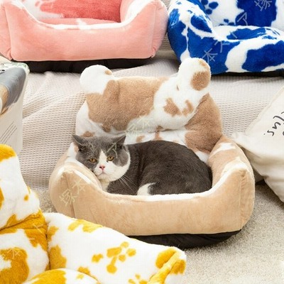 小型犬猫用 ペットハウス 室内用 犬小屋 ペットクッション ペットベッドハウス 猫ソファー ふわふわ クッション付き 猫 オールシーズン おしゃれ 洗える 寝床 通販 Lineポイント最大get Lineショッピング