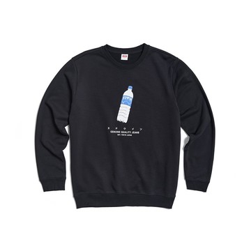 EDWIN 東京散策系列 水份補給厚長袖T恤-男女款 (黑色)