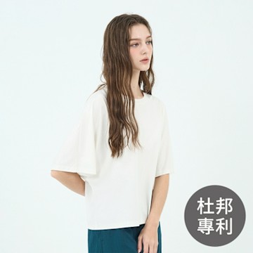 GIORDANO 女裝落肩短袖上衣 - 16 皎白