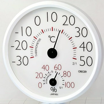 CRECER CR-152(白色) 溫濕度計 (日本原裝)