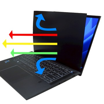 【Ezstick】MSI 微星 Summit E14FlipEvo A12MT 防藍光 防窺膜 防窺片(左右防窺)