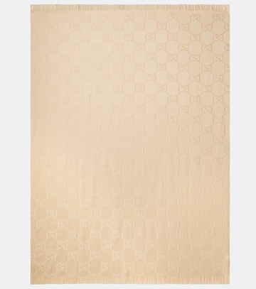 Gucci GG wool and silk jacquard blanket