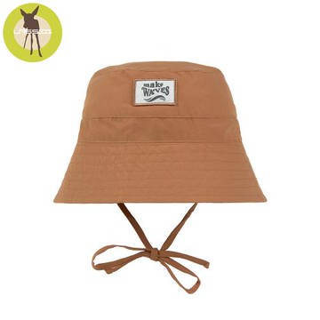 德國LASSIG-嬰幼兒抗UV海灘遮陽漁夫帽-磚橘