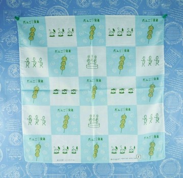 【震撼精品百貨】丸子三兄弟_だんご三兄弟-大方巾-小串藍