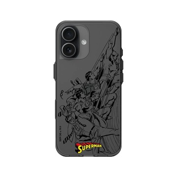 iPhone 17 Clear (相機按鈕) 酷墨灰 - Superman - Superman-英雄現身！