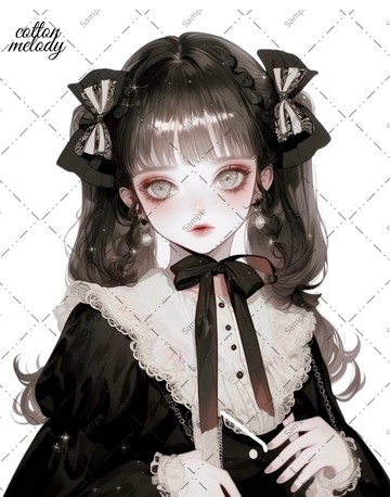 original sticker no.987 人物貼紙 原創貼紙 人物貼紙 女孩貼紙 原創人物貼紙