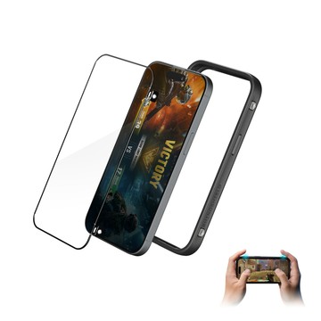 RHINOSHIELD iPhone 15 (6.1吋) RhinoBuff FPS 精準操控套組(電競手機殼+霧面玻璃保護貼)