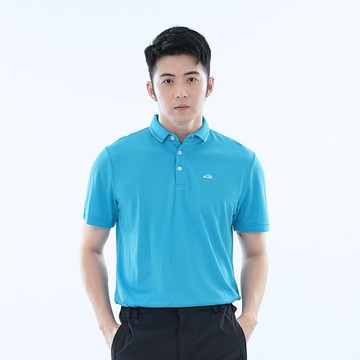 【遊遍天下】 MIT男款抗UV防曬涼感吸濕排汗機能POLO衫GS1051 / 翠藍(M-5L大尺碼)