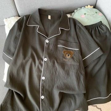 雲朵棉夏季睡衣男士2025新款短袖薄款夏天青少年可外穿家居服套裝鑫弘-衣錦男裝