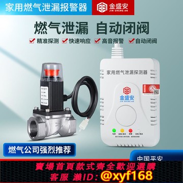 {可打統編 保固一年}燃氣報警器家用廚房電磁切斷閥天然氣液化氣煤氣泄漏氣體自動斷氣