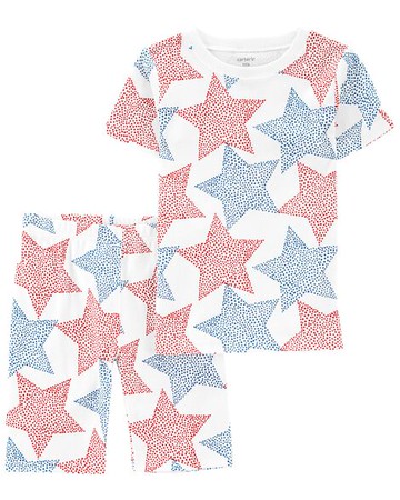 Kid 2-Piece Stars 100% Snug Fit Cotton PJs