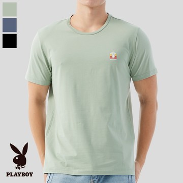 【PLAYBOY】莫代爾親膚速乾圓領短袖-C604PB