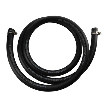 [福利商品]2-5_3分高壓橡膠瓦斯管-附束環-0733-5尺-380g-1個