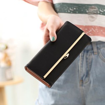 凡元素韓版時尚簡約女士長款錢包小眾設計大容量ins潮送媽媽錢夾